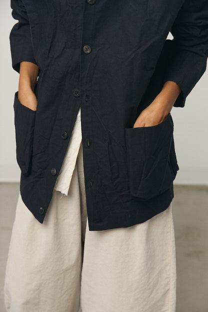 Crash Overshirt in Black