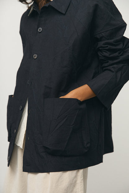 Crash Overshirt in Black