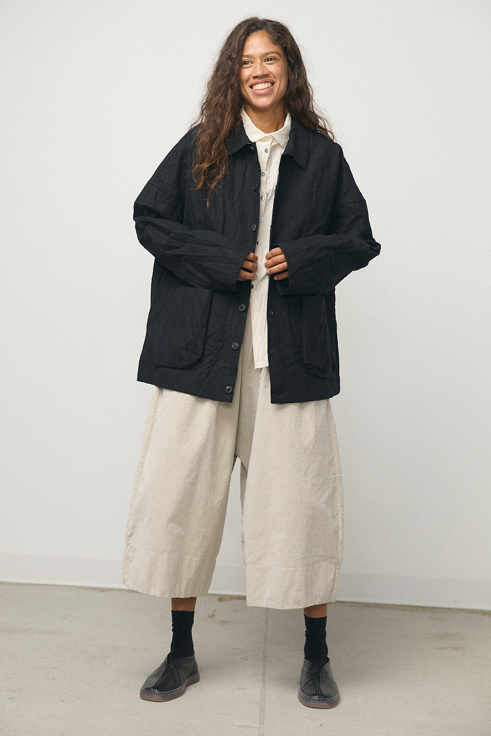 Crash Overshirt in Black