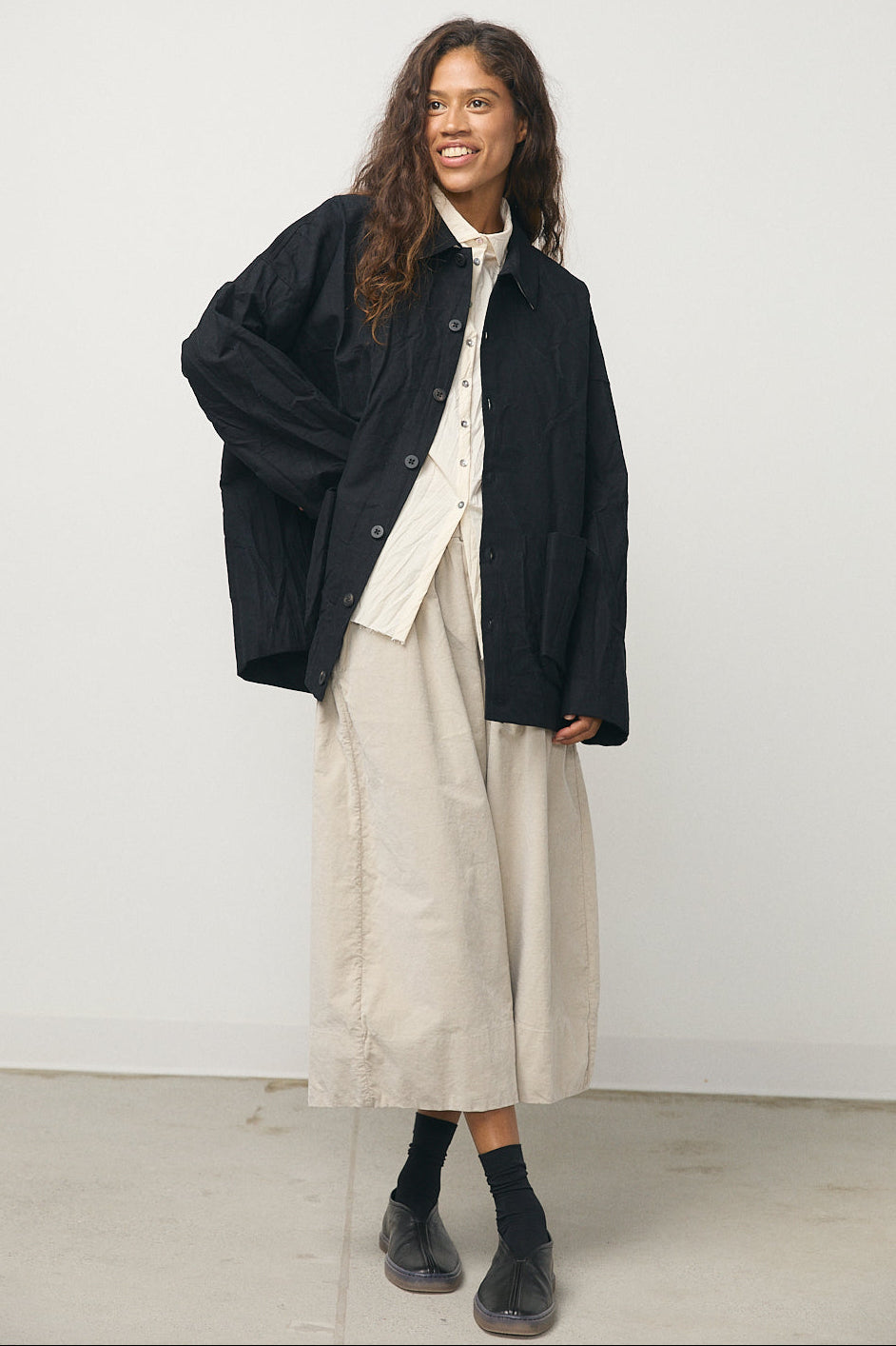 Crash Overshirt in Black