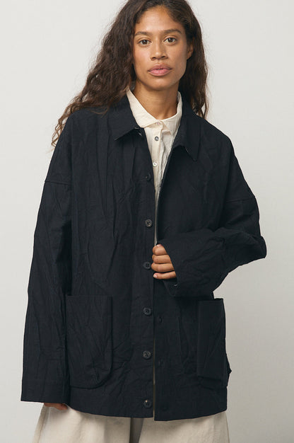 Crash Overshirt in Black