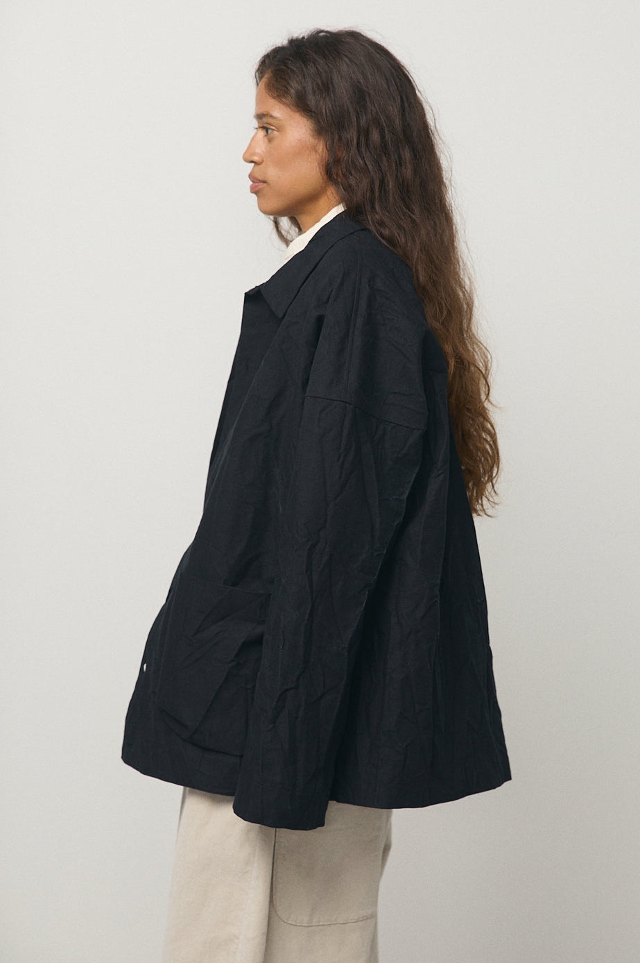 Crash Overshirt in Black