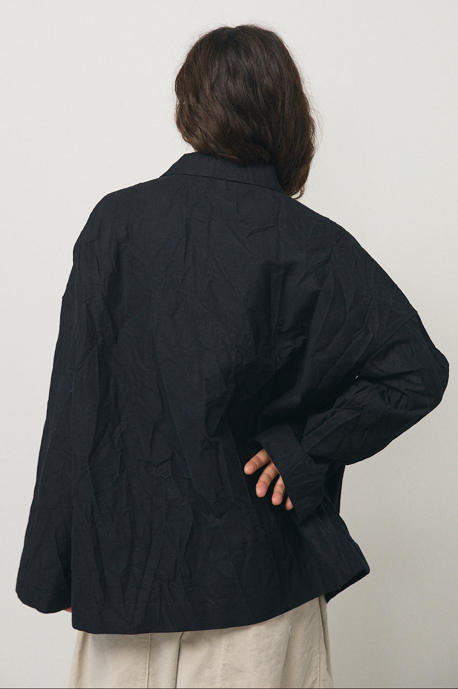 Crash Overshirt in Black