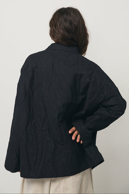 Crash Overshirt in Black