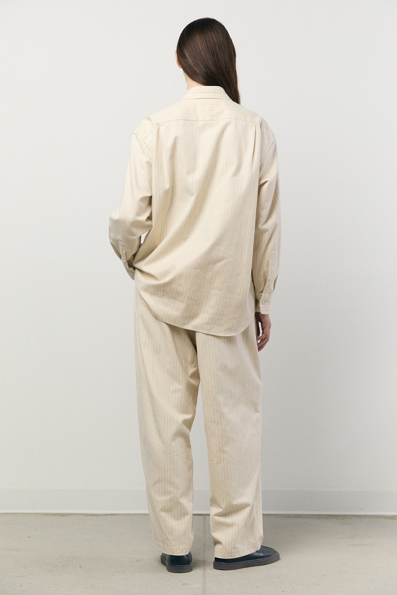 Relax Easy Pants in Ecru Stripe