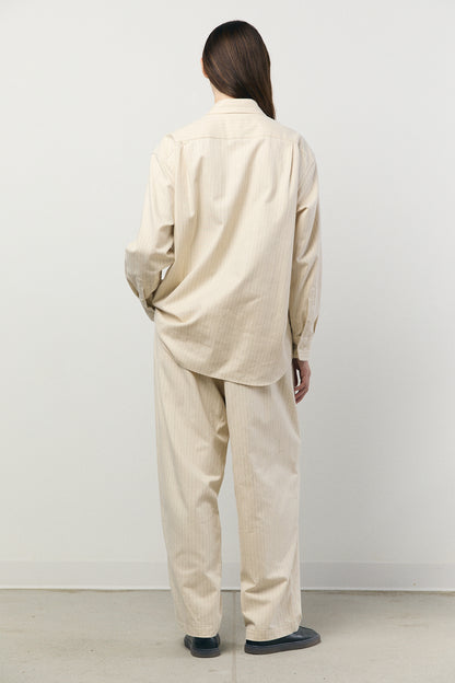 Relax Easy Pants in Ecru Stripe