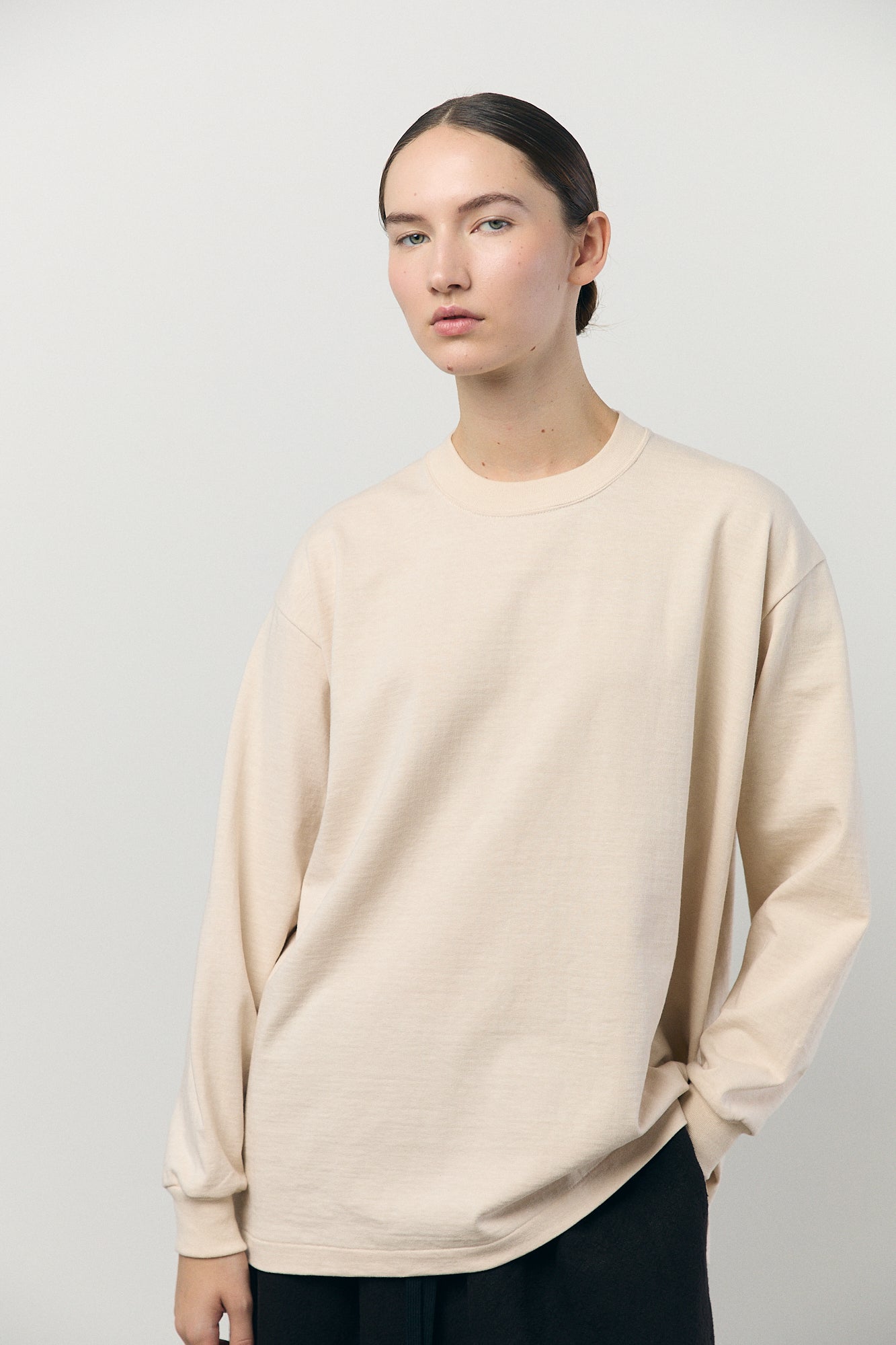 Tube L/S T-Shirt - Beige
