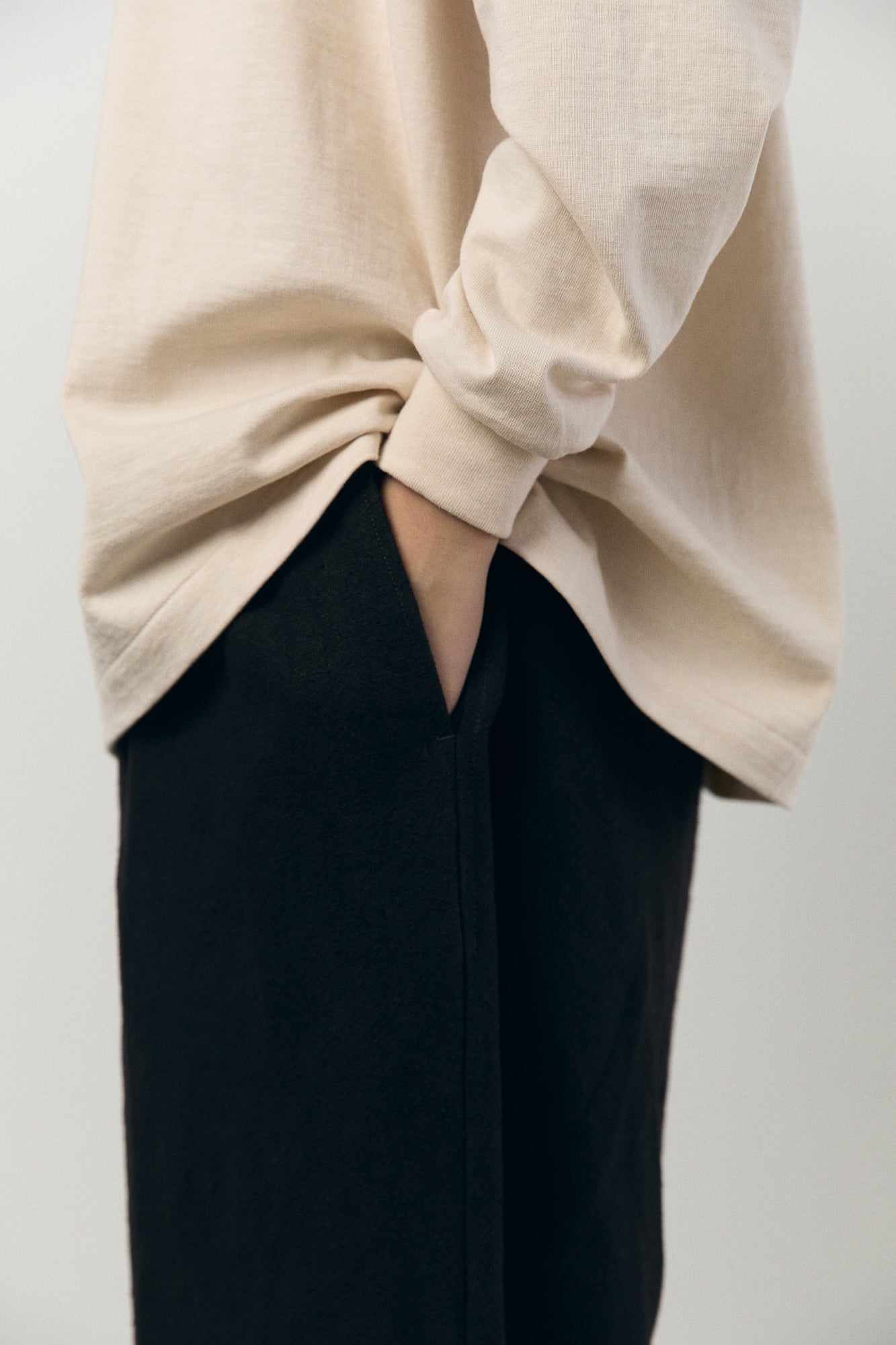 Tube L/S T-Shirt - Beige