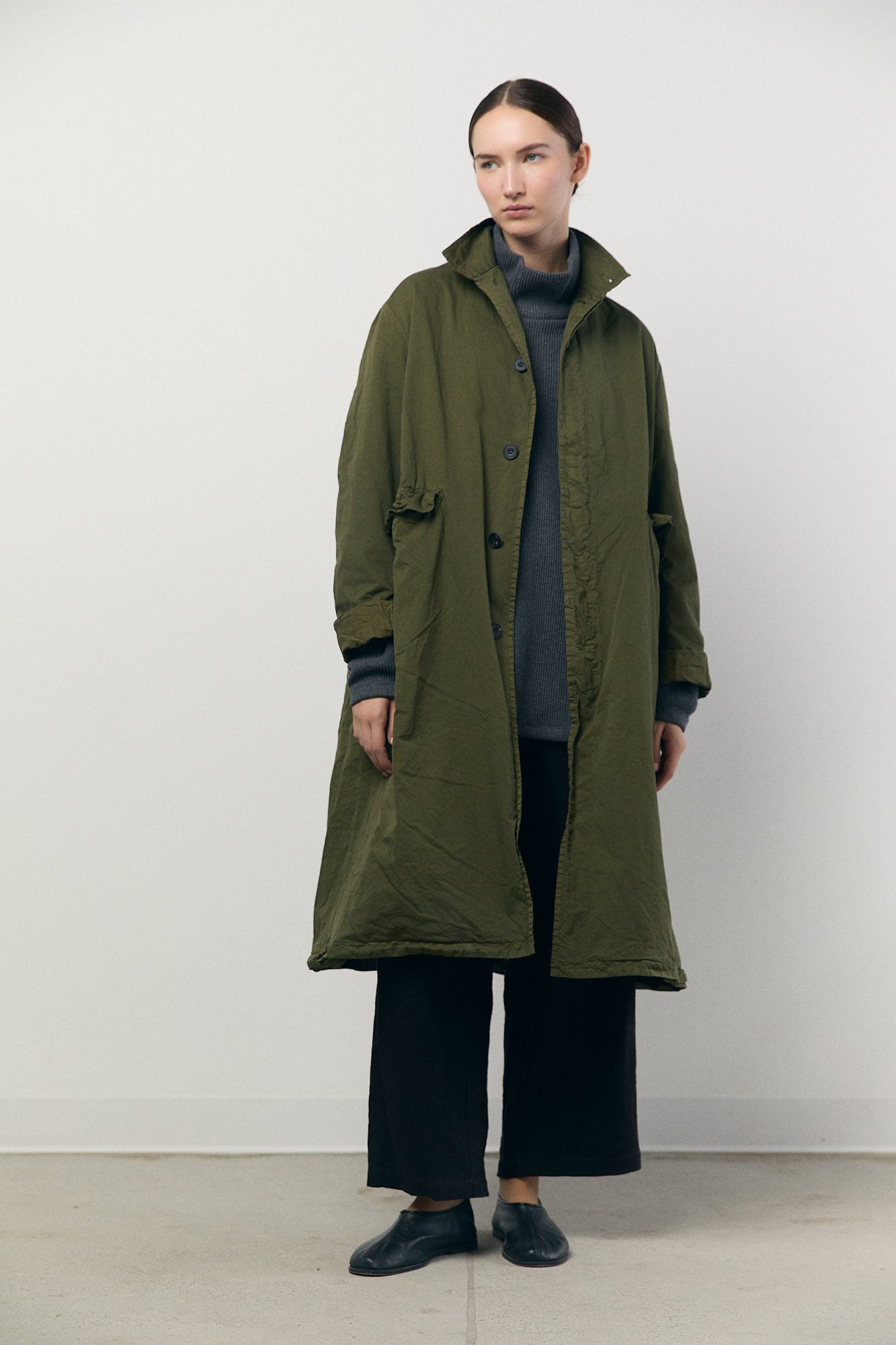 Garment-dye Coat in Khaki