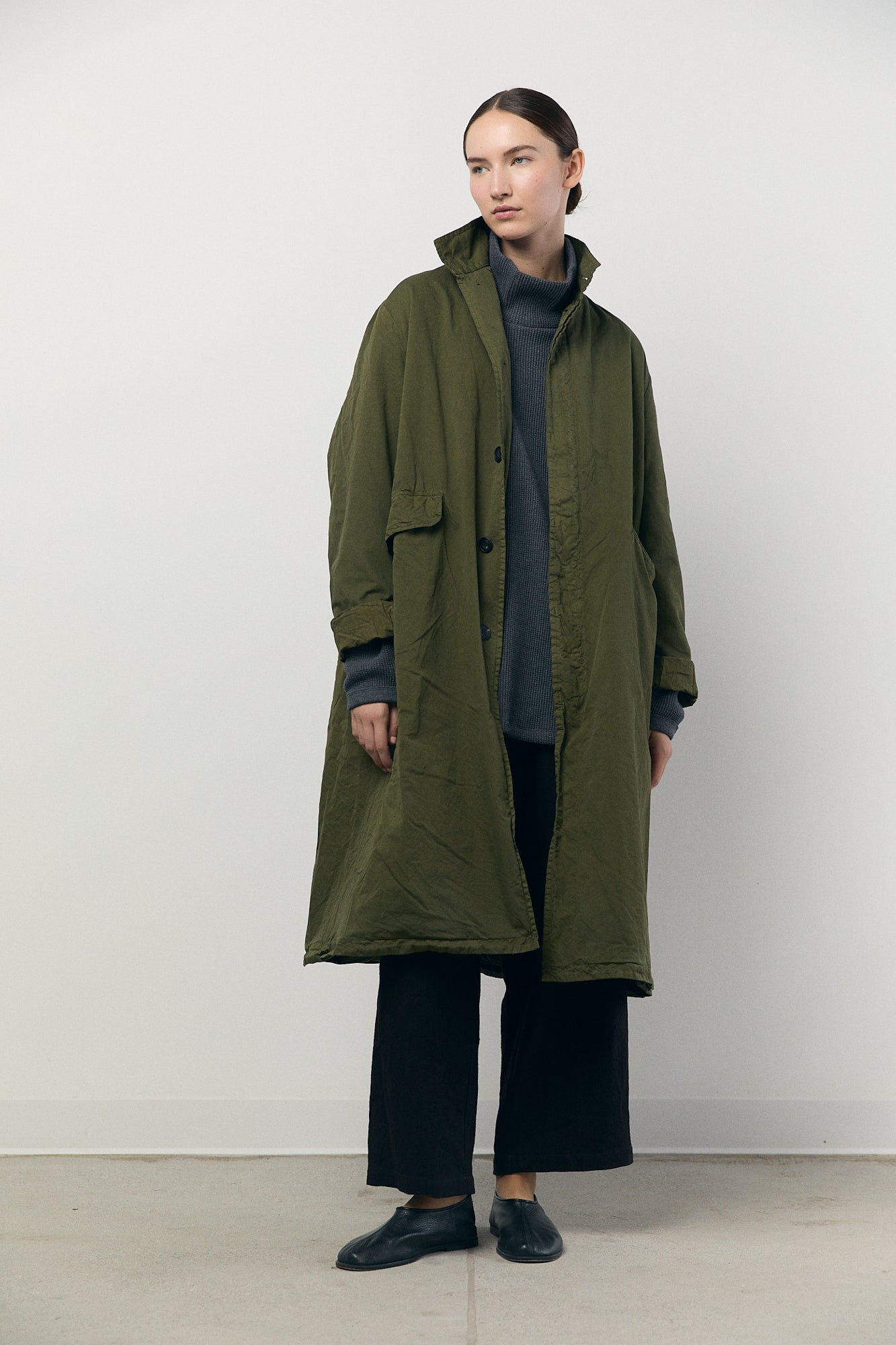 Garment-dye Coat in Khaki