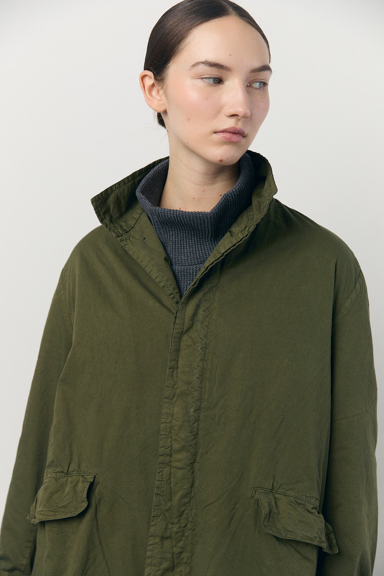 Garment-dye Coat in Khaki