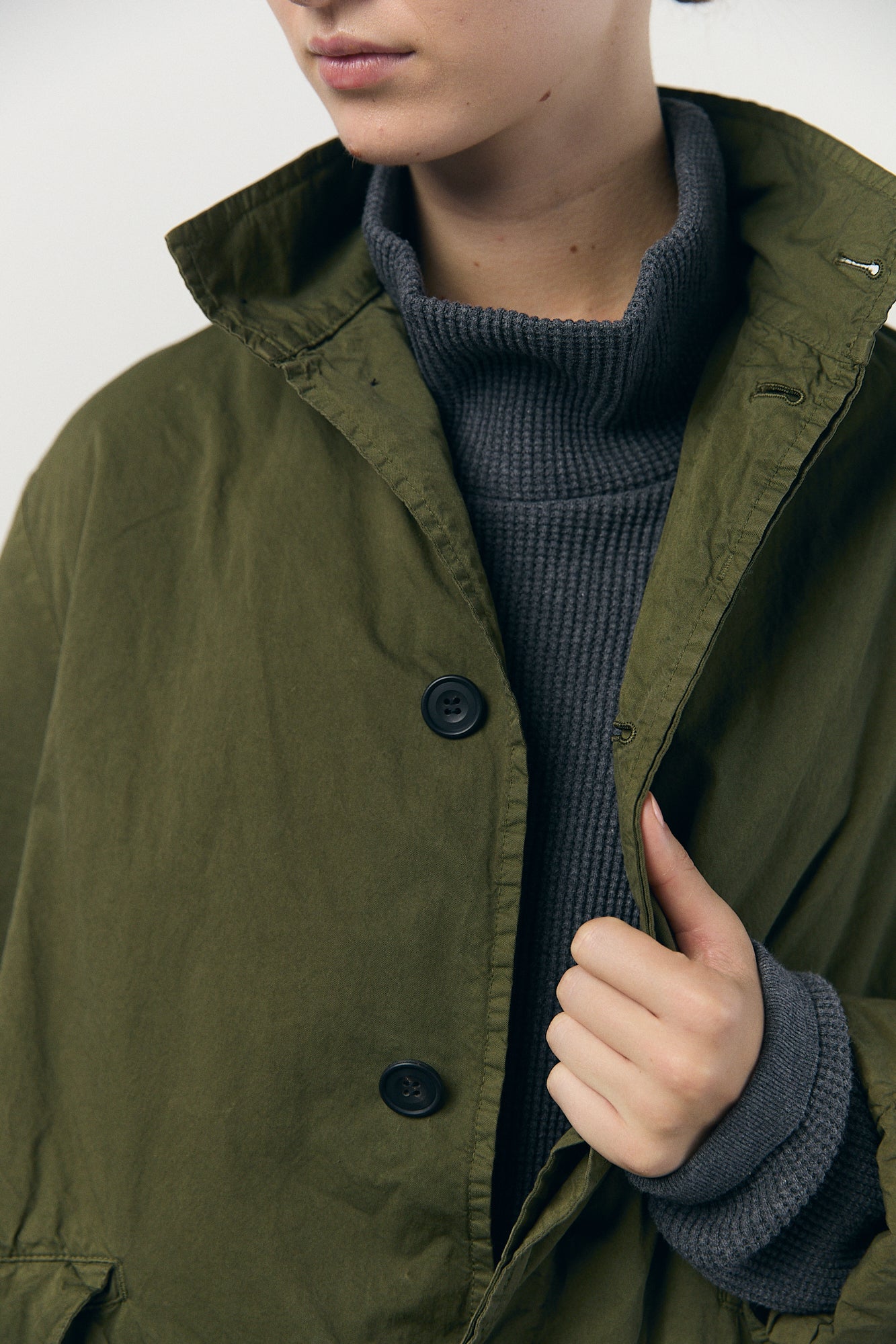 Garment-dye Coat in Khaki