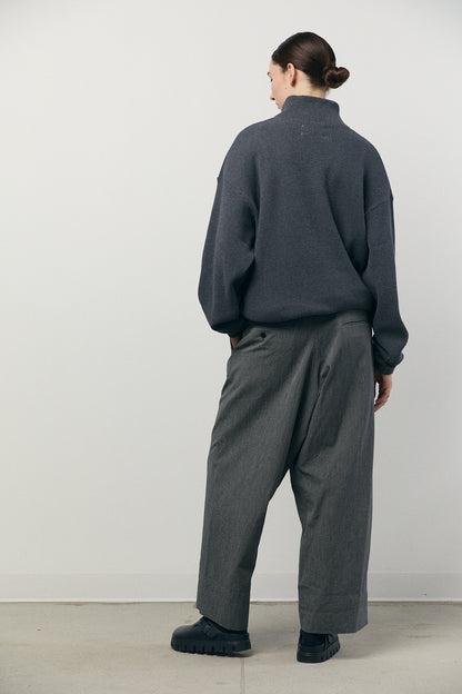 Work Cropped Trousers in B&W