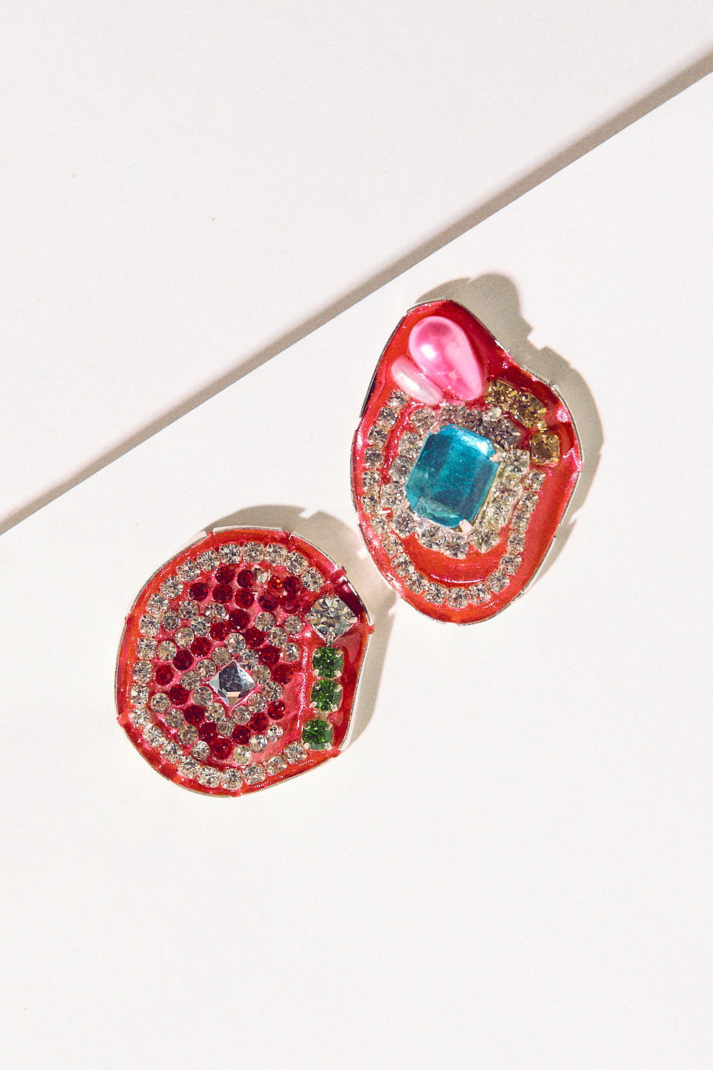 Rhinestone Studs - Pink