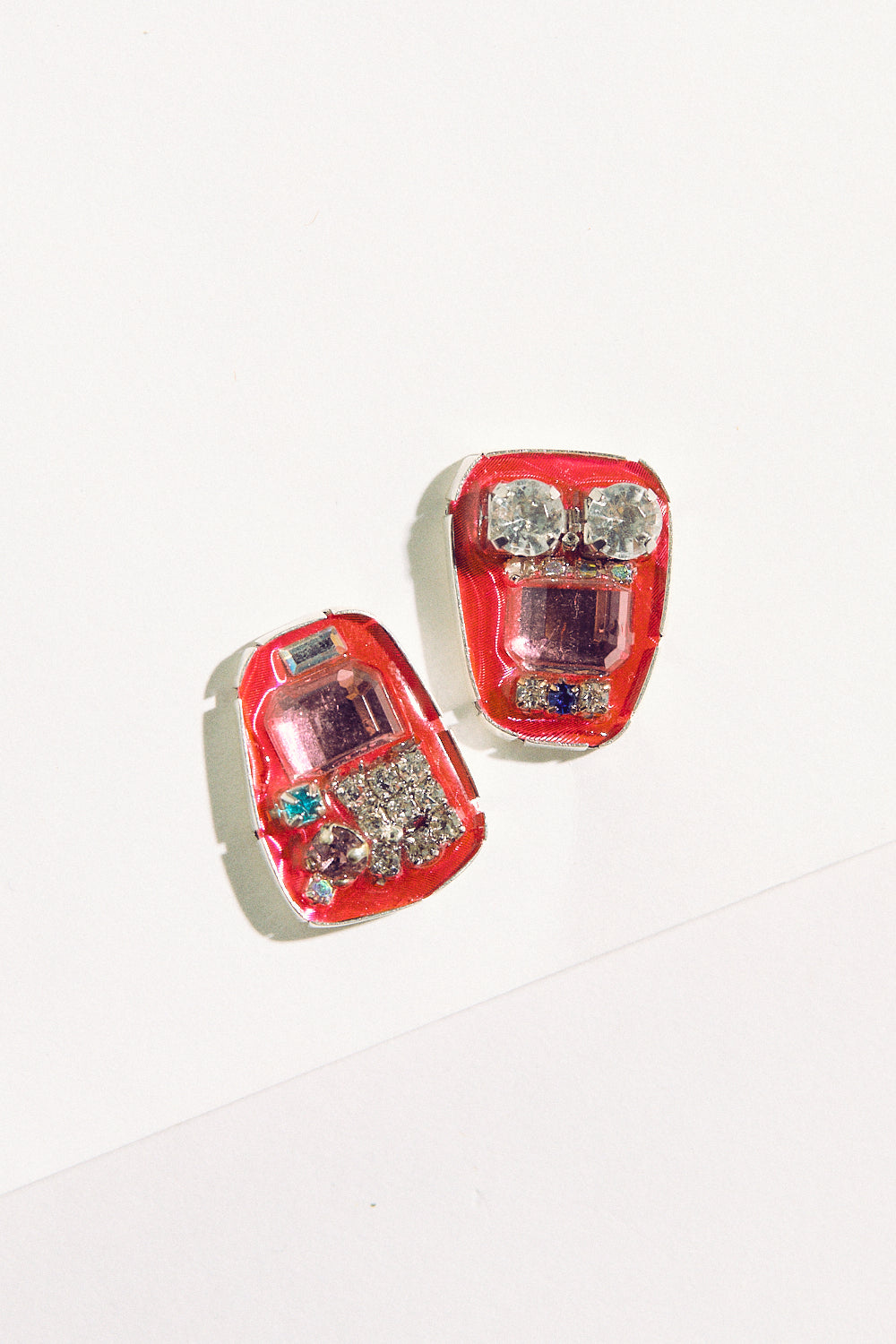 Rhinestone Studs - Pink