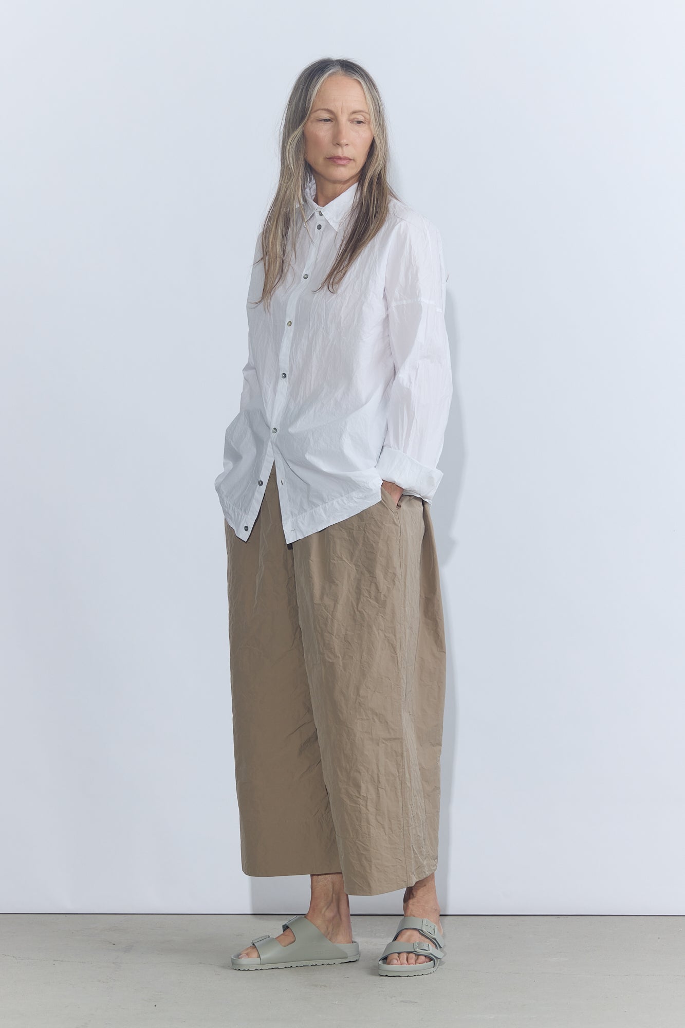 Unisex Collar Shirt TC - White