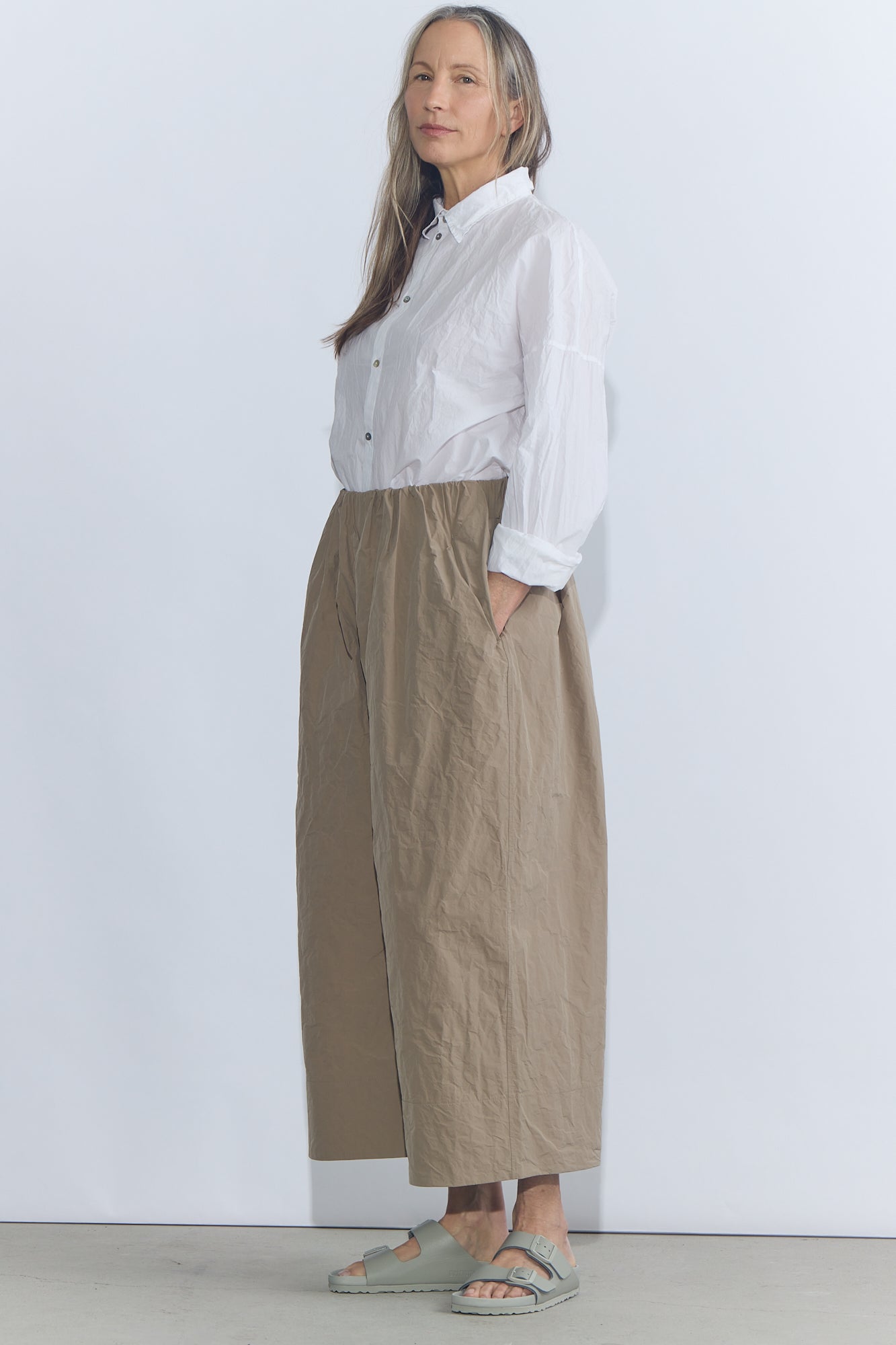 Wide Trousers N - Sand