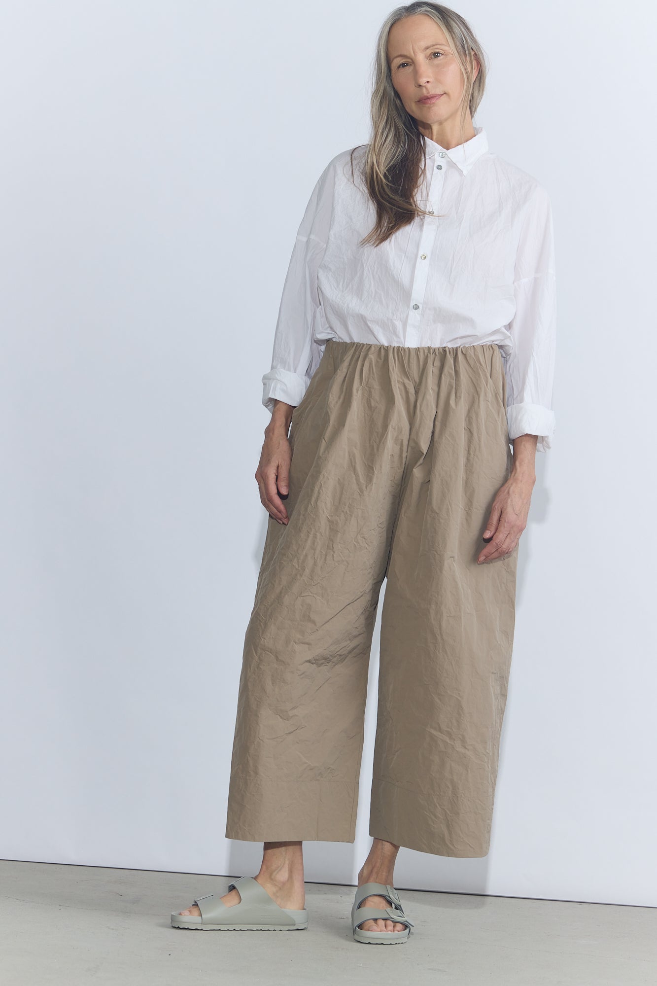 Wide Trousers N - Sand