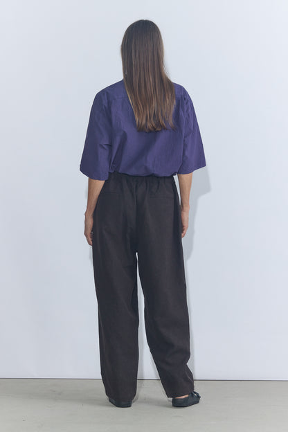 Wide Easy Pants - Brown