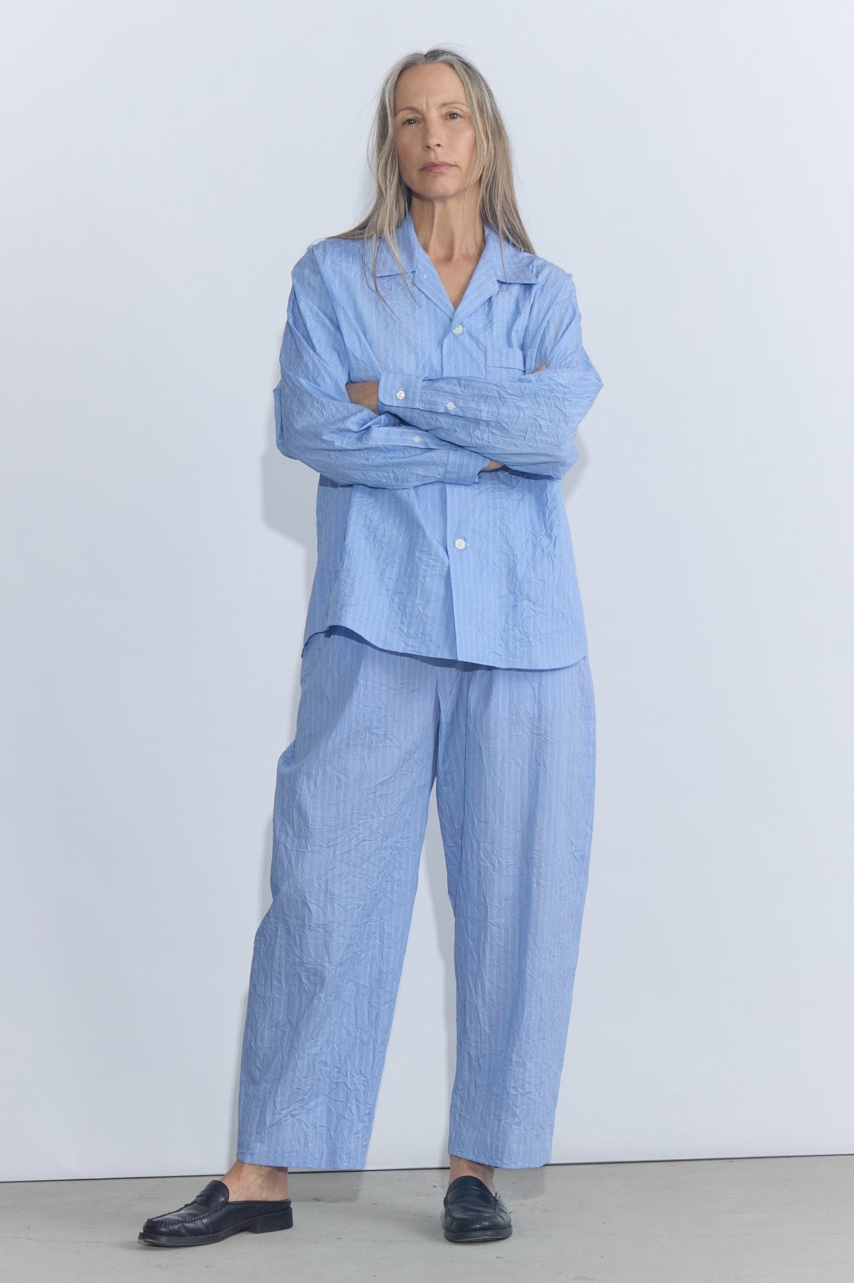 Oscar CC Shirt - Sax Stripe