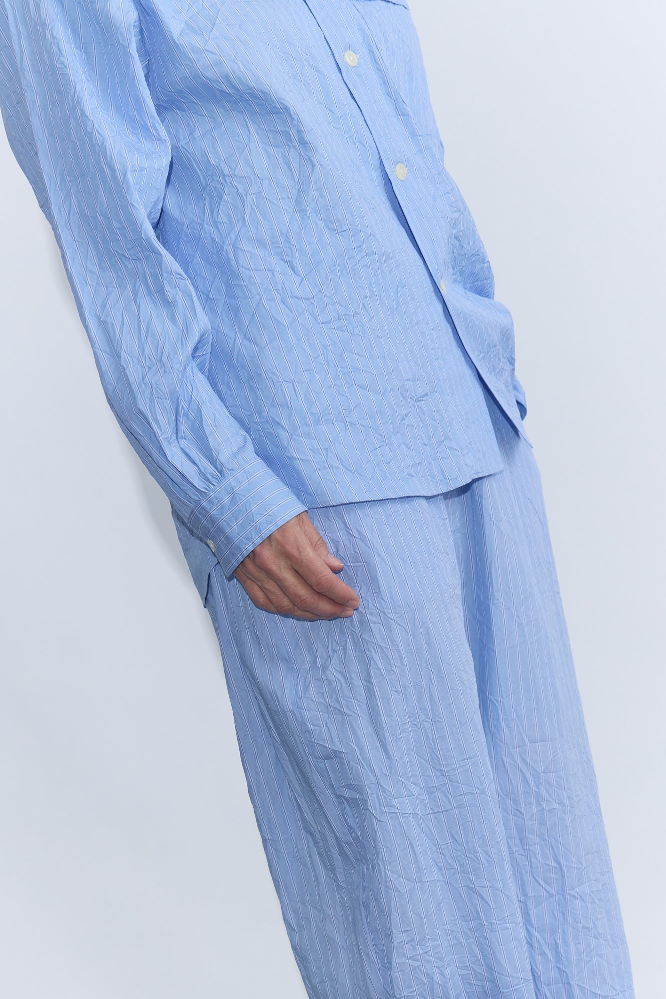 Oscar CC Shirt - Sax Stripe