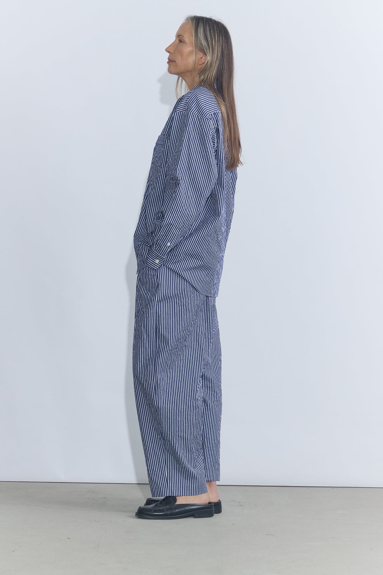 Oscar CC Shirt - Navy Stripe