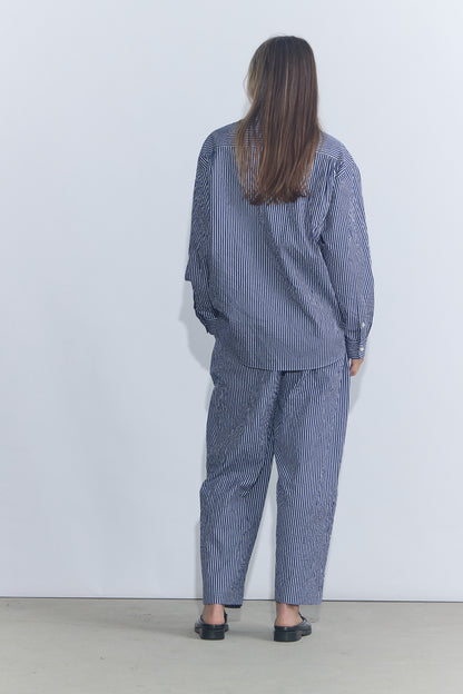 Oscar CC Shirt - Navy Stripe