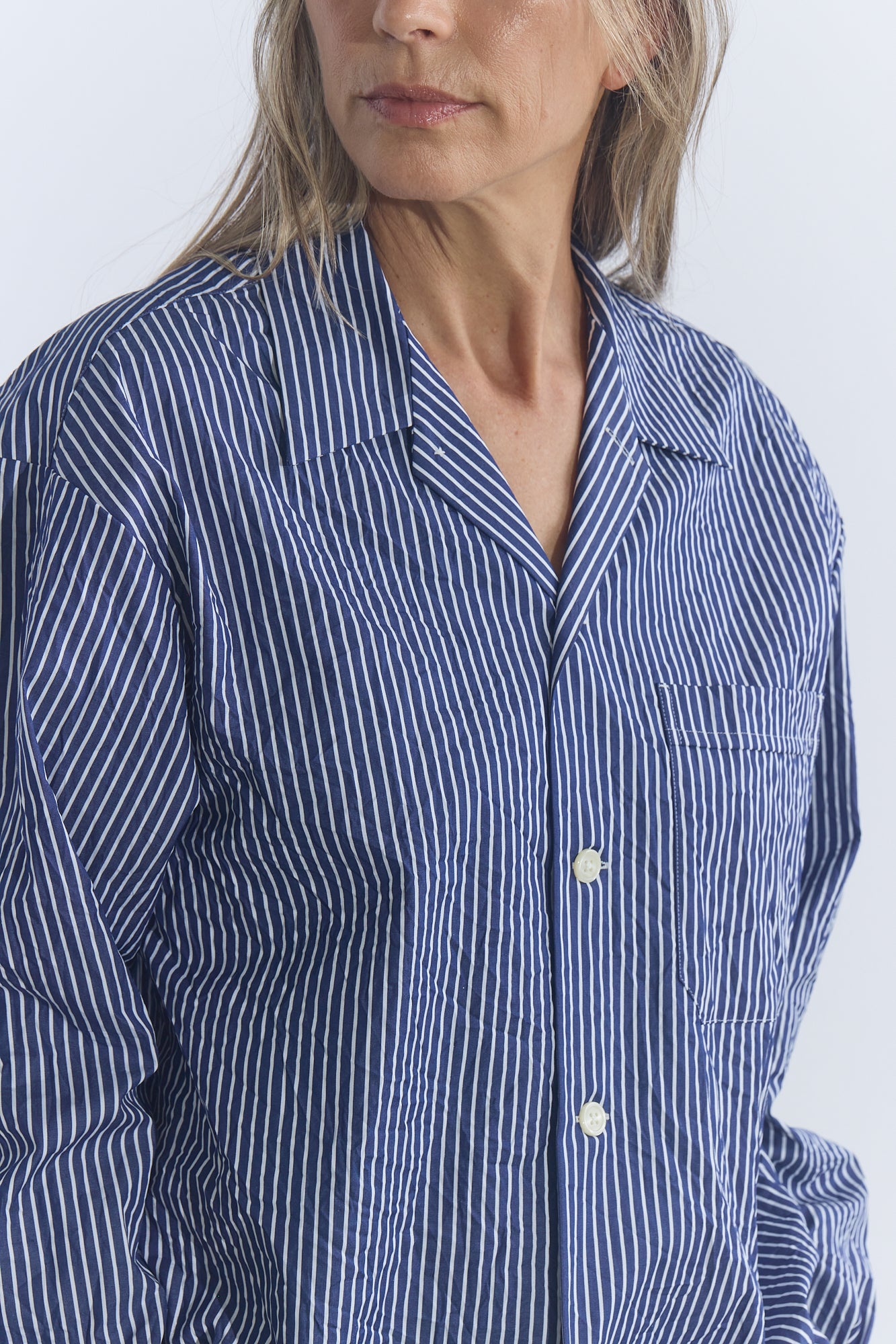 Oscar CC Shirt - Navy Stripe