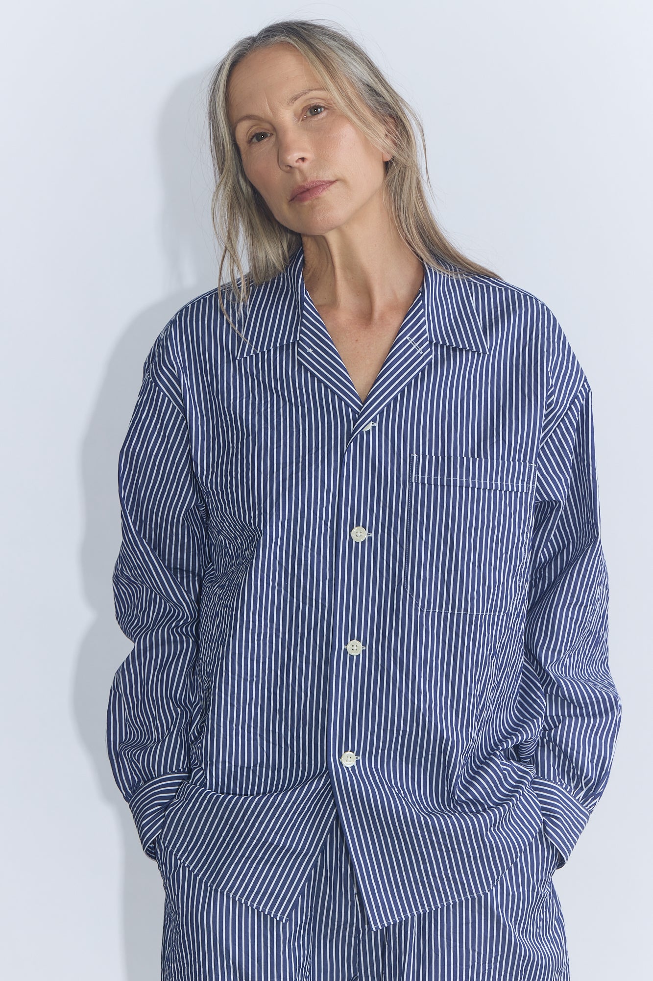 Oscar CC Shirt - Navy Stripe