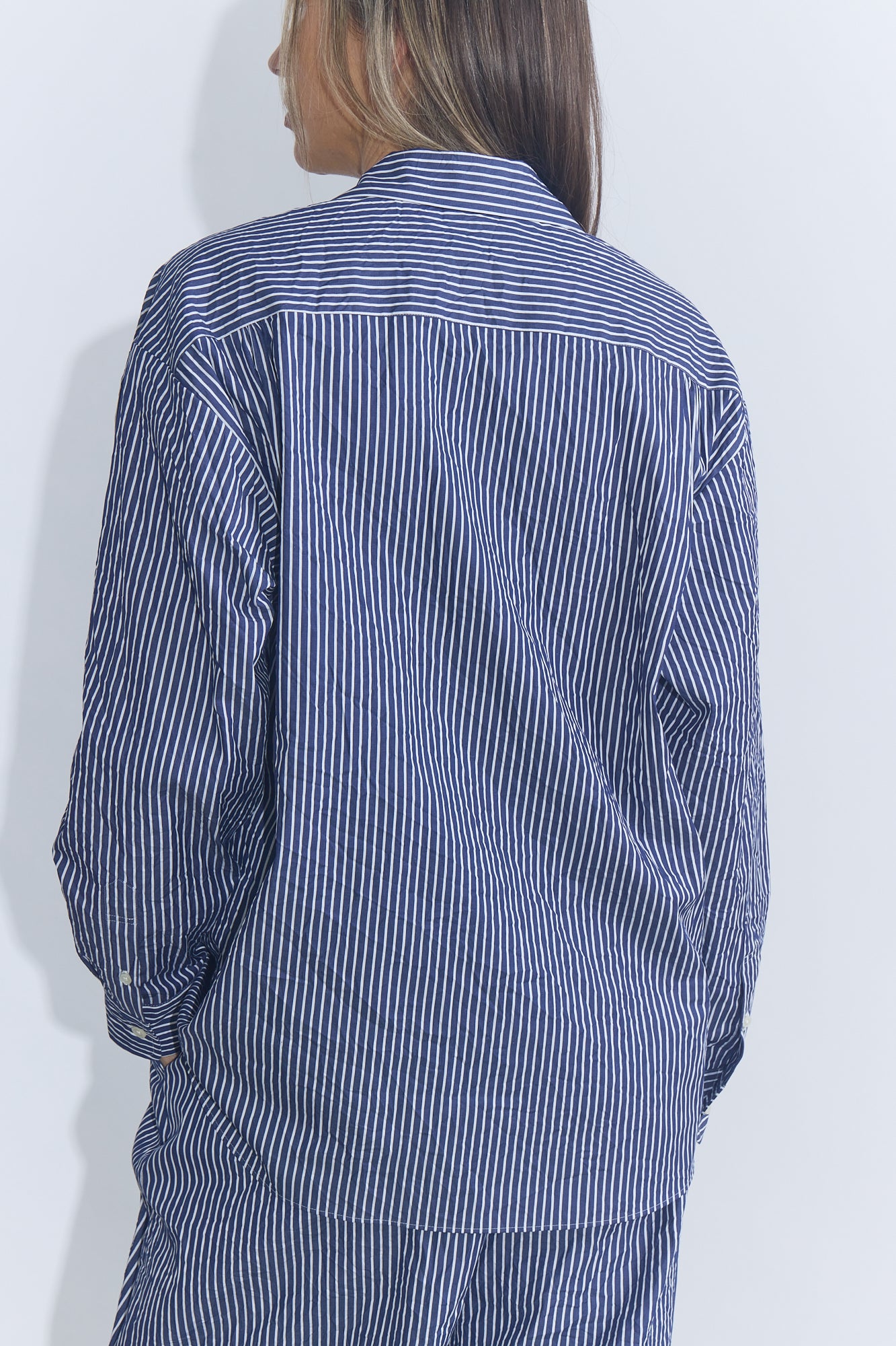 Oscar CC Shirt - Navy Stripe