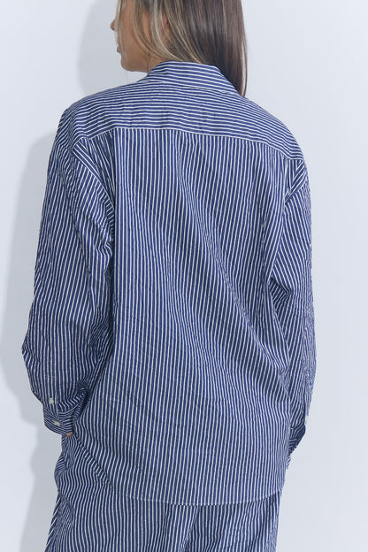 Oscar CC Shirt - Navy Stripe