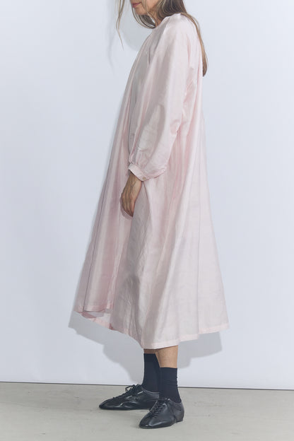 Ribbon Gather Dress - Rose Water