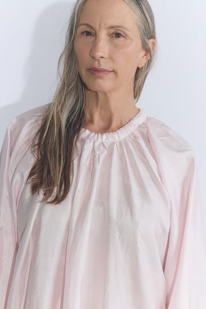 Ribbon Gather Dress - Rose Water