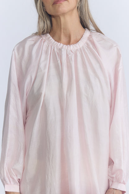 Ribbon Gather Dress - Rose Water