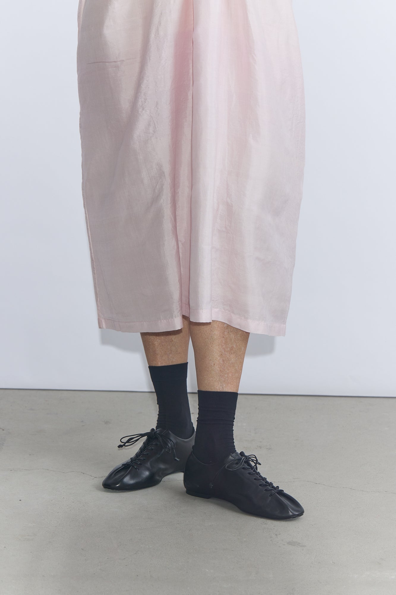 Ribbon Gather Dress - Rose Water