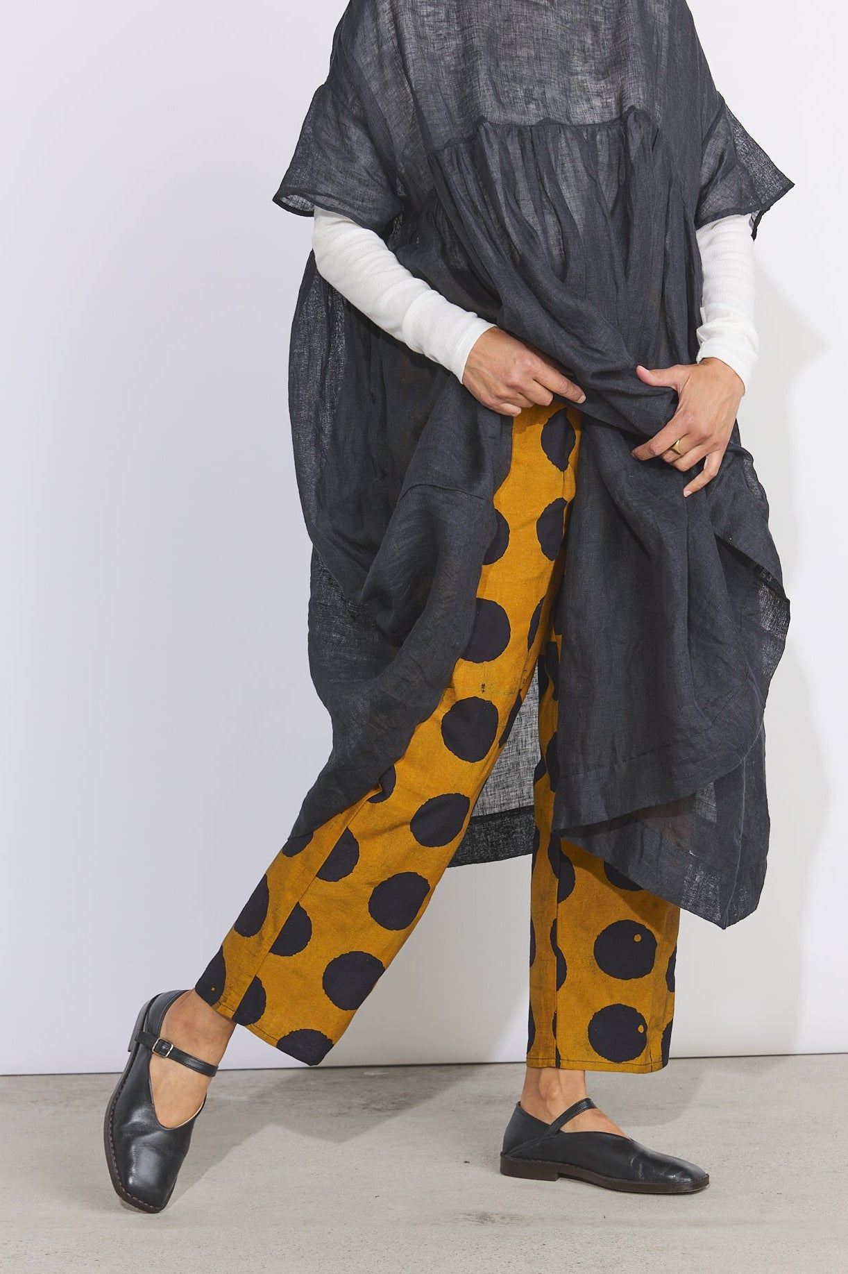 Lazy Pants - Orange Dot