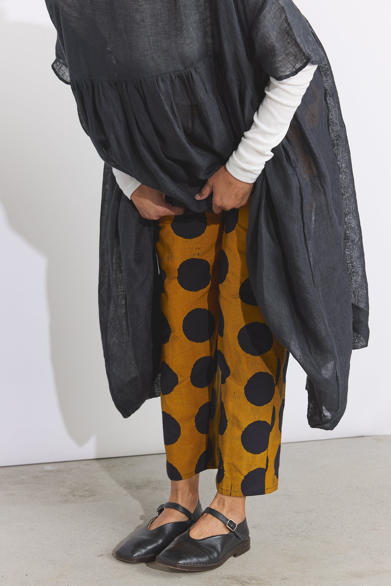 Lazy Pants - Orange Dot