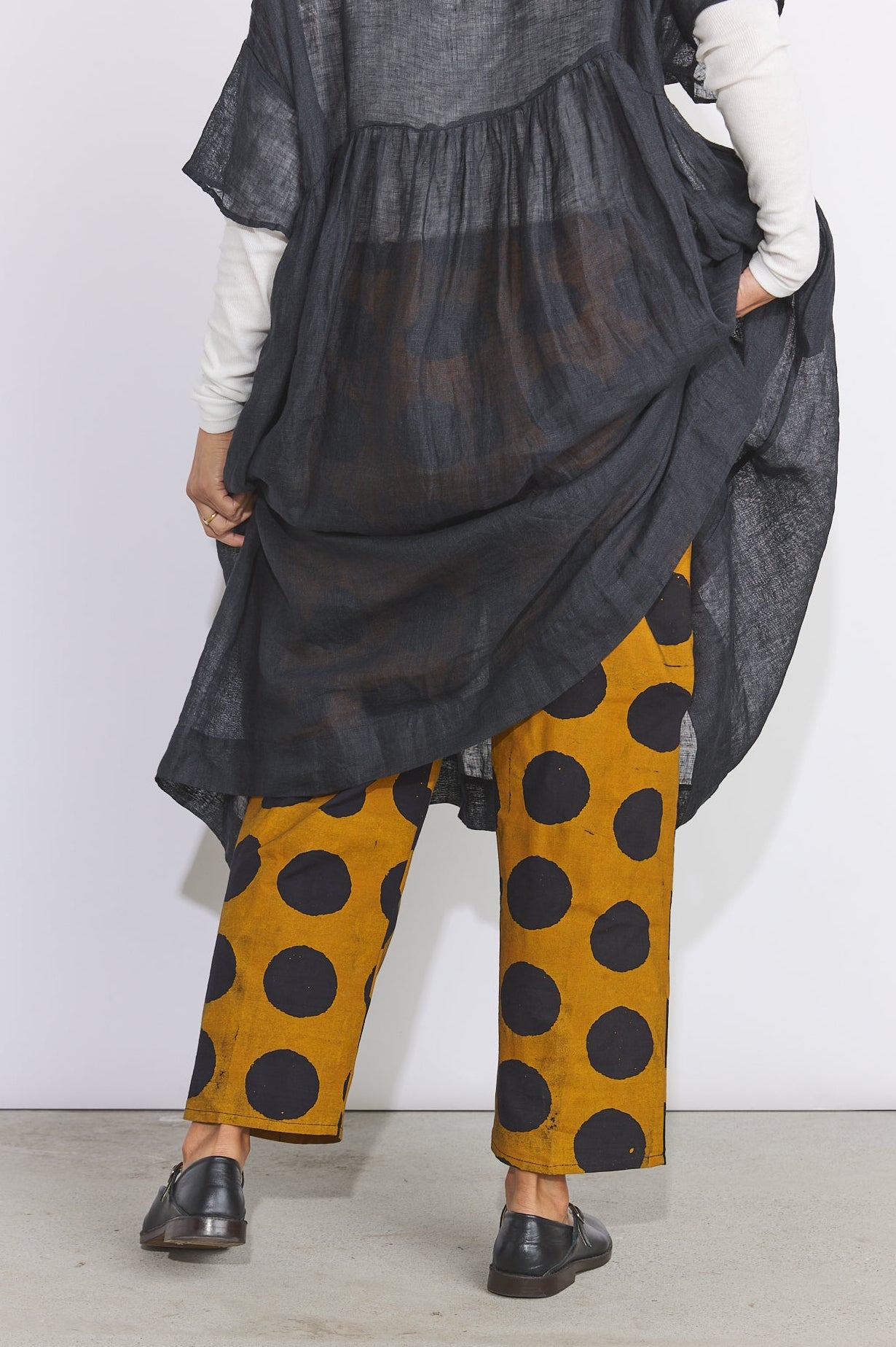 Lazy Pants - Orange Dot
