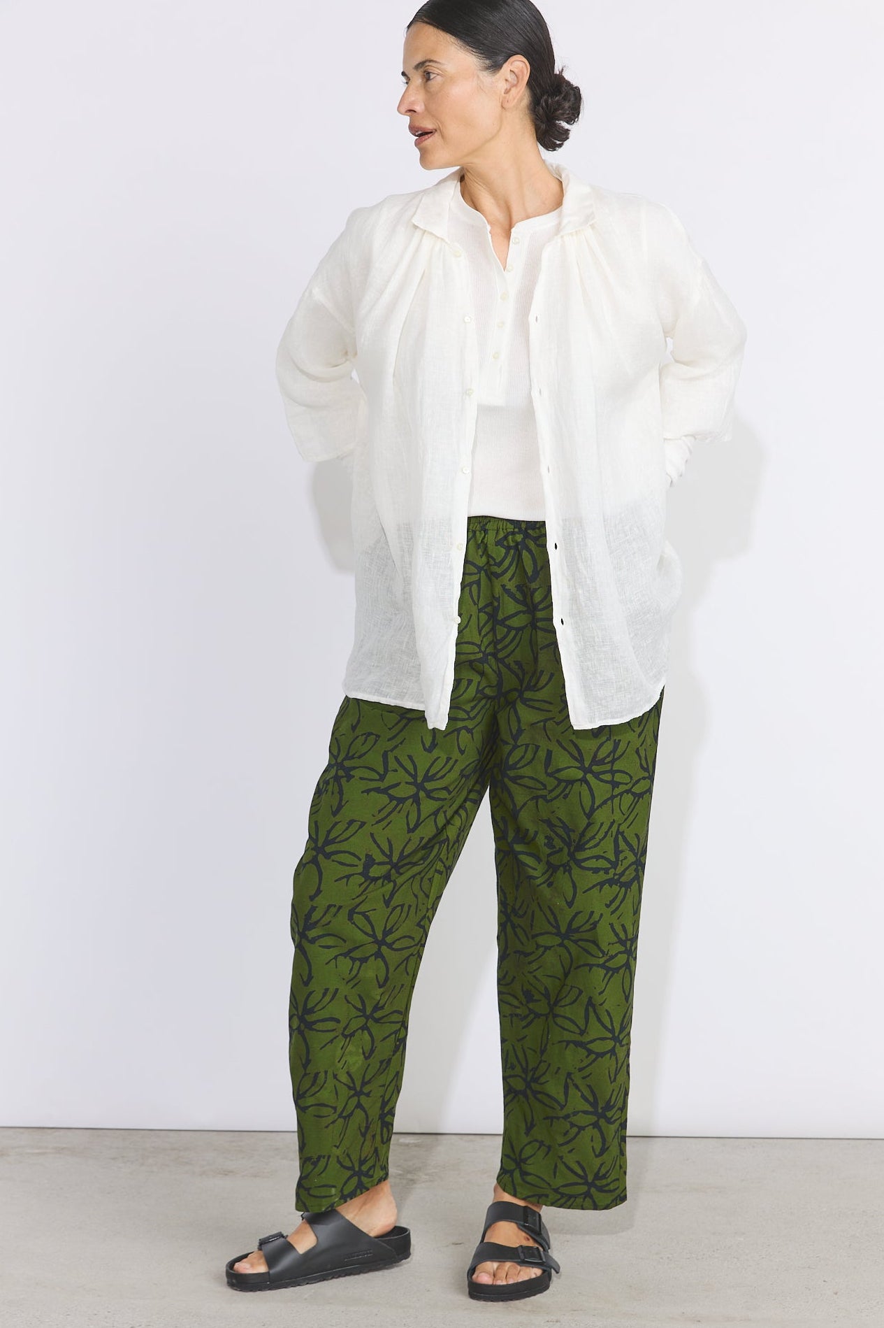 Lazy Pants - Olive Leaf
