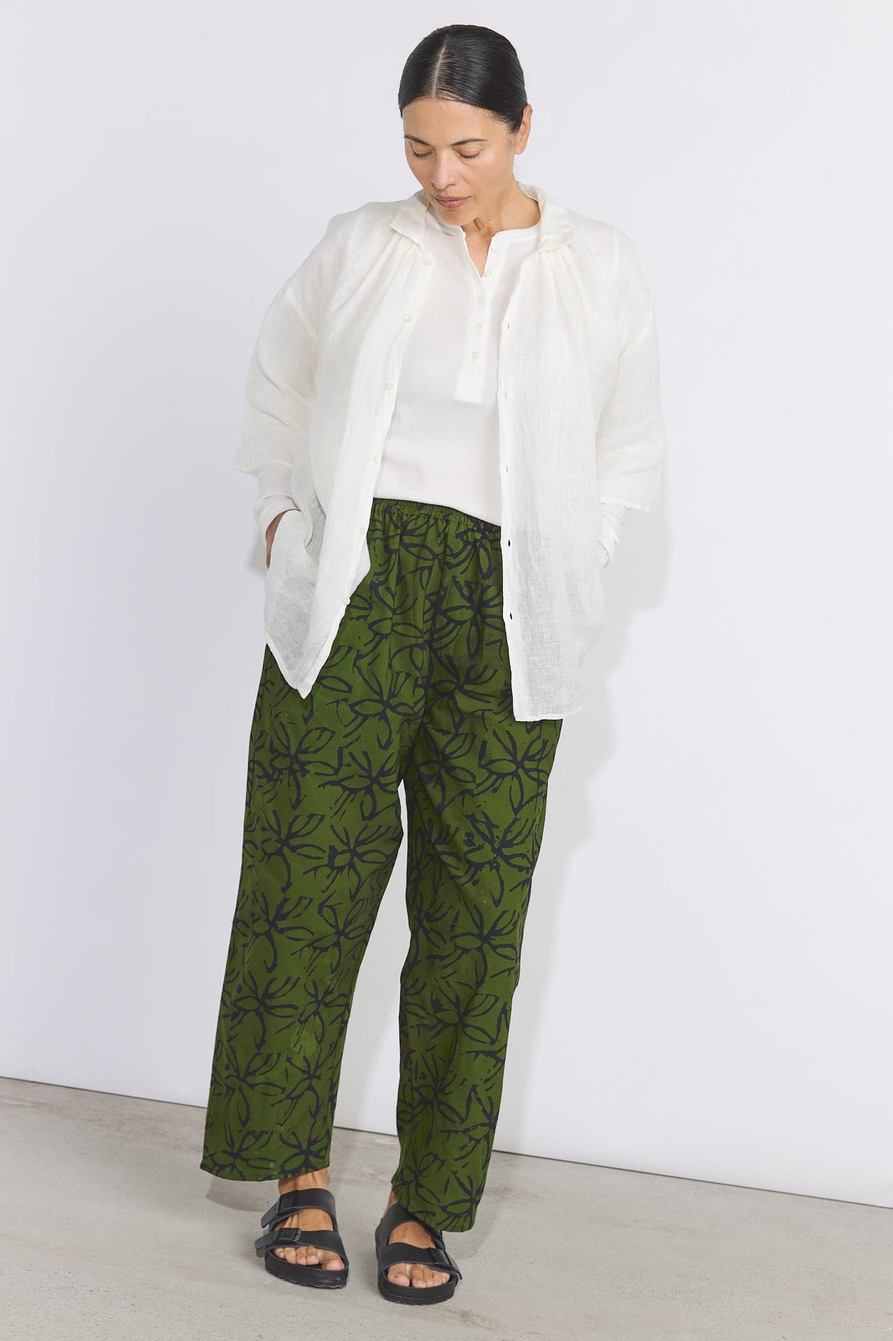 Lazy Pants - Olive Leaf