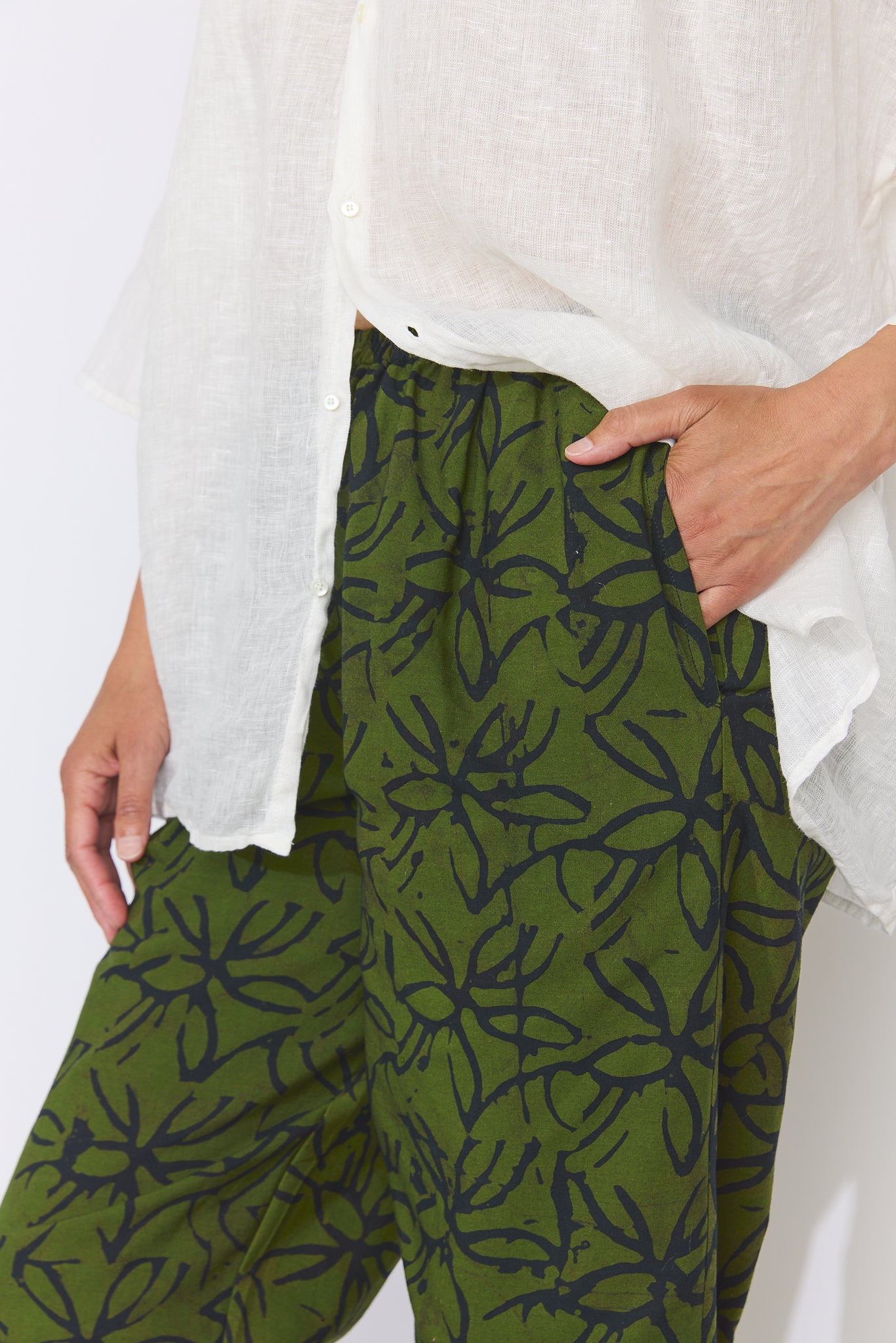 Lazy Pants - Olive Leaf