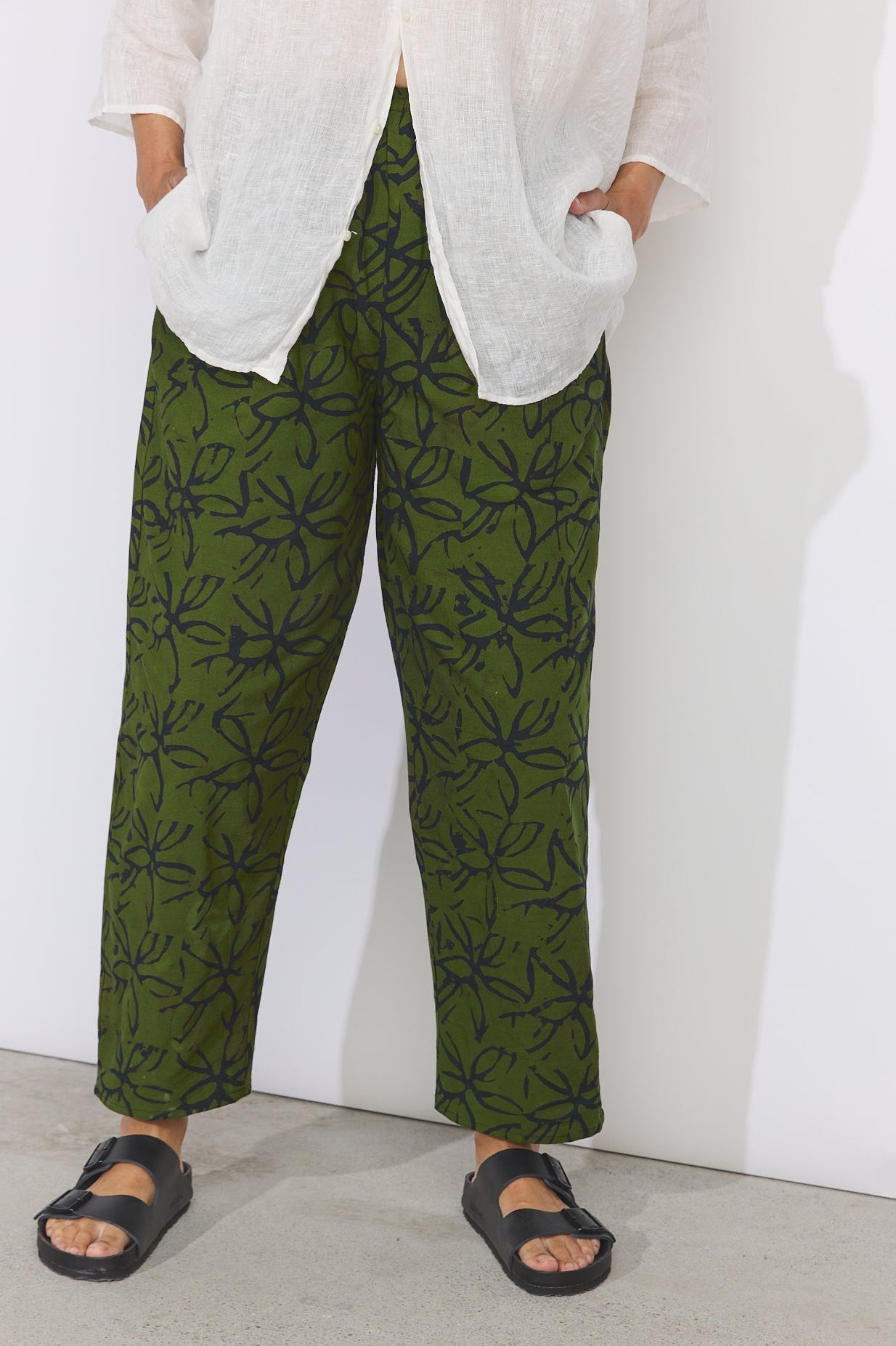 Lazy Pants - Olive Leaf