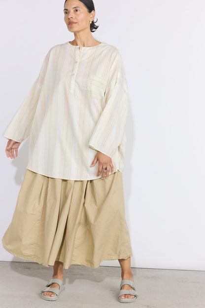 Ulla Skirt - Cotton Poplin Flax