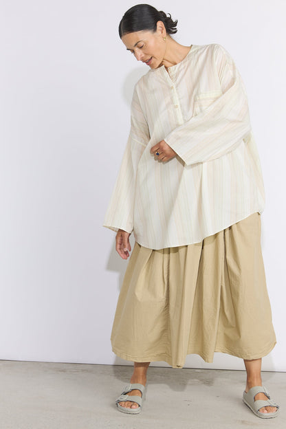 Ulla Skirt - Cotton Poplin Flax