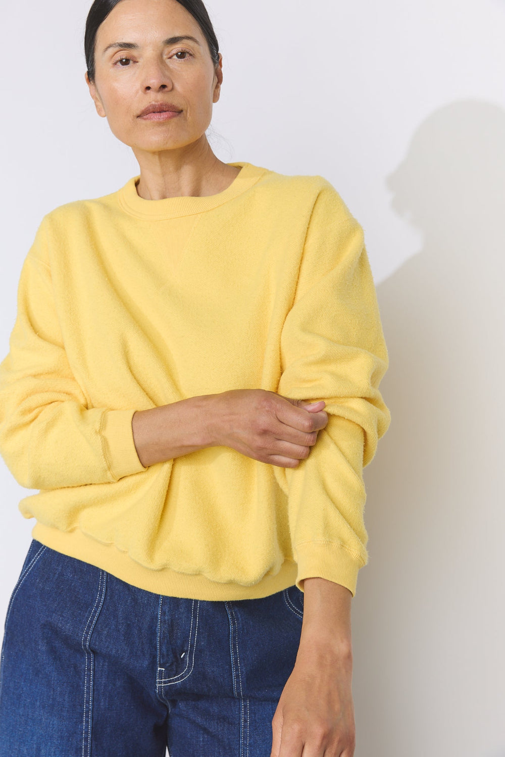 Hina Reversible Sweatshirt - Cornsilk