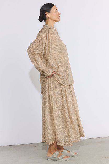 Hill Shirt - Cotton Voile Ginza Print