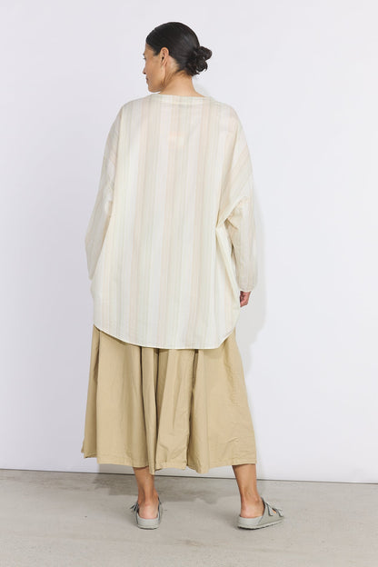 Ulla Skirt - Cotton Poplin Flax