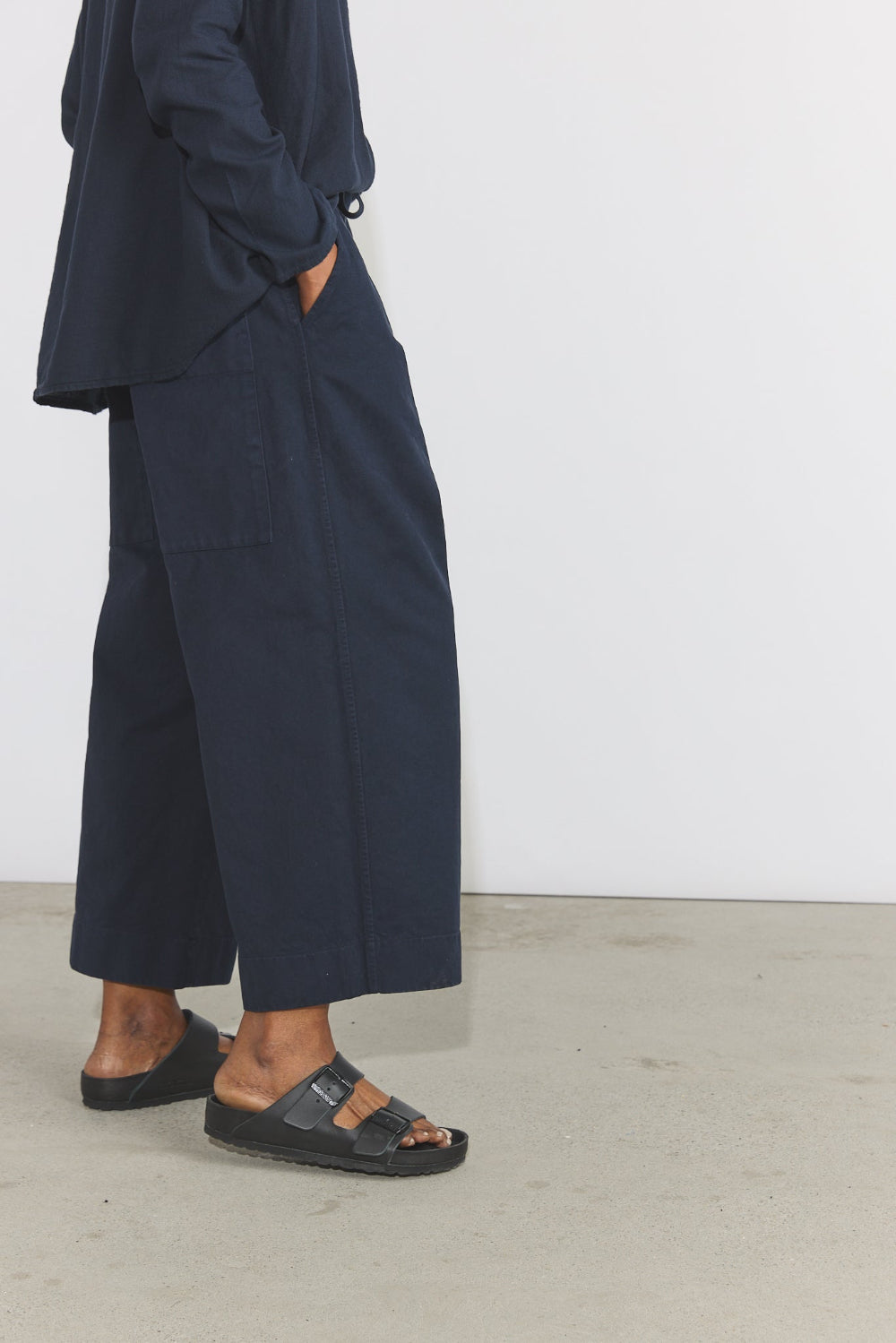 Wide & Short Trousers WWC - Navy