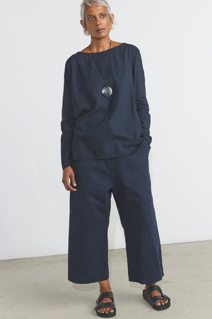 Wide & Short Trousers WWC - Navy