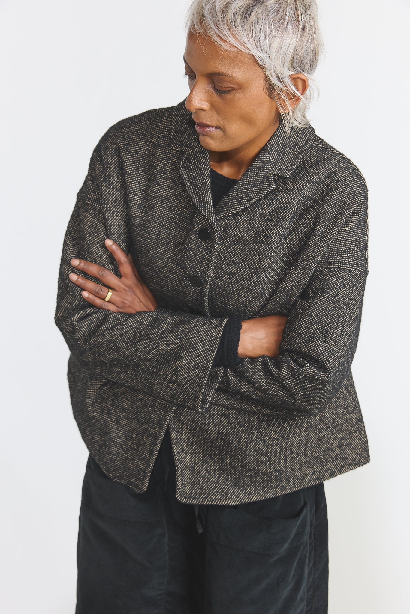 Loose Blazer WN - Black